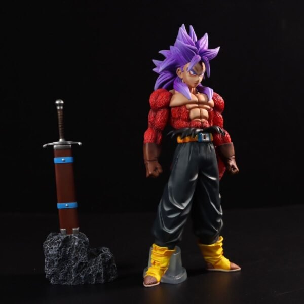 Dragon Ball Z GK Super Saiyan 4 Trunks Customized and Repainted DIY Figure Model Display Item 23cm Tall - Image 4