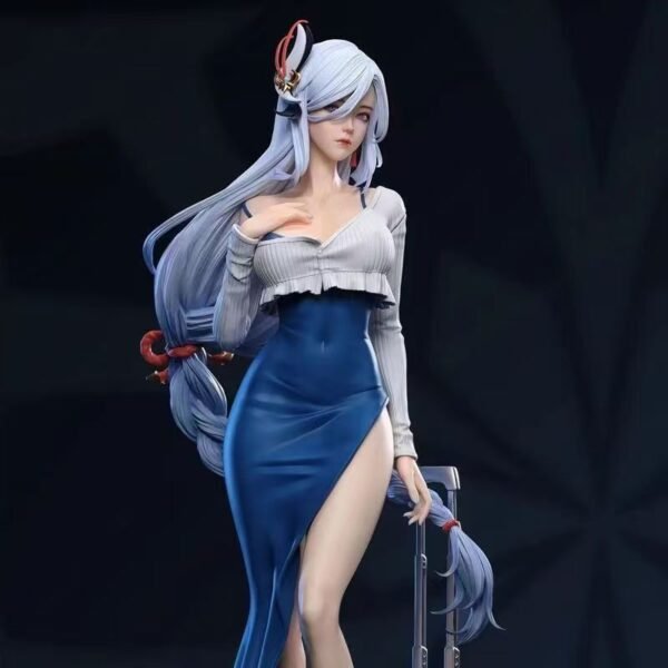 Genshin Impact Shenhe girl merchandise figurine, table hanging, tide sound gift, height 45 cm, item number 23852. - Image 4