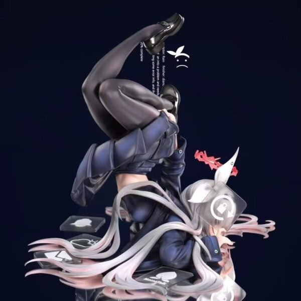 Beautiful girl Blue File Prana Rotating Lock PVC&ABS Painted Finished Product Anime 2D Figure, 24CM Tall - Image 4