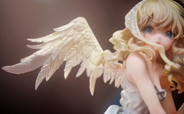 Beautiful 2girl and little angel Eryl PVC & ABS painted finished product goods figure ornament. It can be placed on the table and used as a present. Sculpture height: 30CM - Image 4