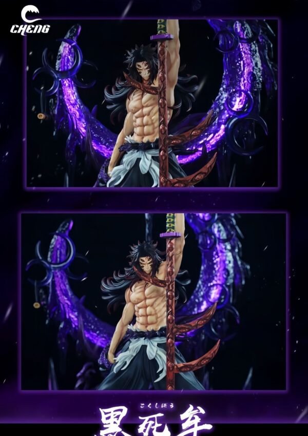 Demon Slayer Upper Rank One Kokushibo Anime Goods Figure GK Ornament Scene TOHO, Height 36CM - Image 4