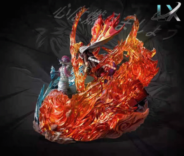 Demon Slayer: Flame Pillar, Shinobu Kocho, Upper Rank Three, Gyutaro, Handmade Statue, Size: 60cm x 72cm x 56cm - Image 4