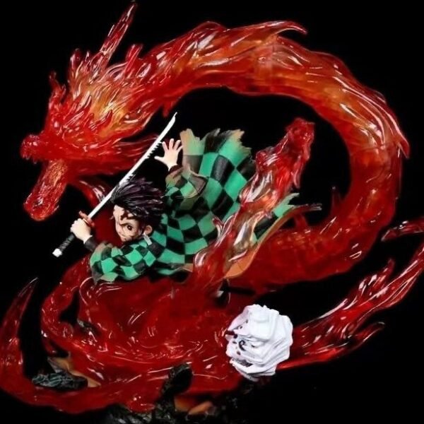 Demon Slayer - Kanjuro Hand Figure - Double Headed - Can Emit Light - 30cm Anime Model Decoration - Height 31cm - Image 4