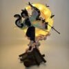 The "Demon Slayer" Butterfly Shinobu figurine that can emit light. The high-quality secondary character figurine model of the "Butterfly Shinobu" with a roof design, measuring 28 cm in height.