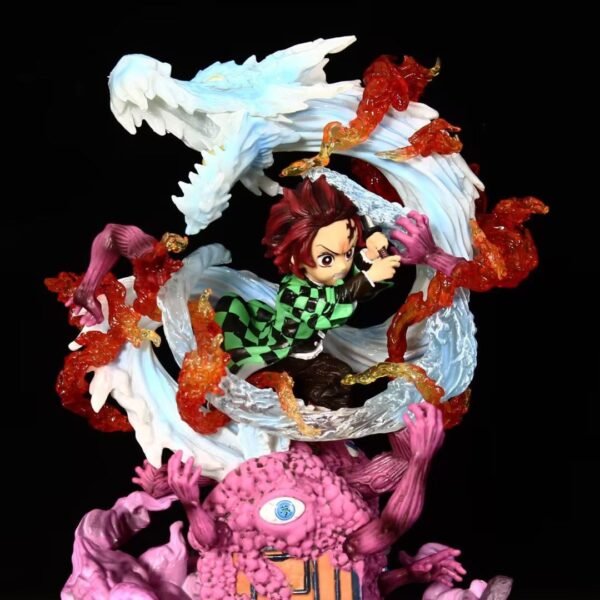 Demon Slayer G5 Water Breathation Karu Shiro Limited Edition SD Statue Hand Figure, Height 16cm - Image 4