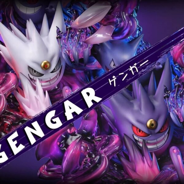 Pokémon Haunted House Gengar Evolution Group Shiny Gengar GK Figurine Large Display Item 37CM High - Image 3