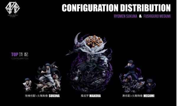 Space Realm Studio's "Spell Battle" series: Magic Void + Fubai Hui / Suo Nan. The statue is 60 cm tall. - Image 9