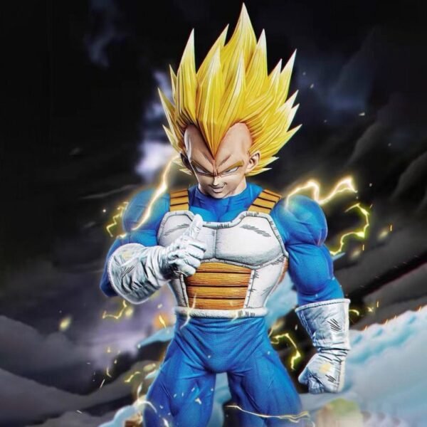 Vegeta Dragon Ball figurine statue Super Saiyan model scene statue display item 34 cm tall - Image 5
