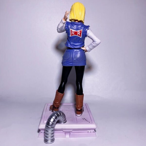Dragon Ball CPR Android 18 Villain Series 4th Release GK Figure Model. Comes with Krillin. Double Head, Height 28cm. - Image 5