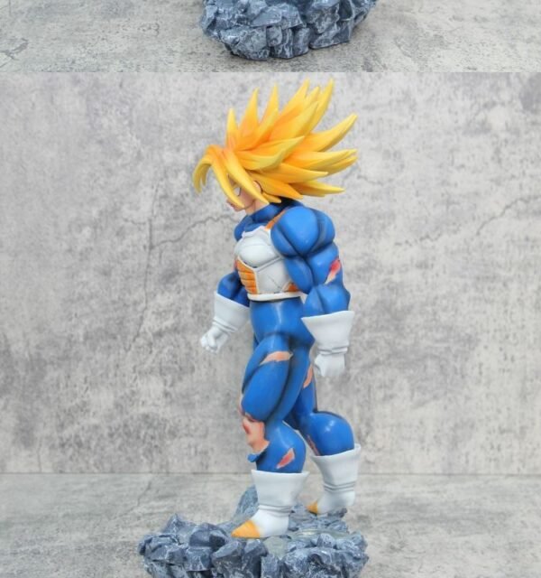 Dragon Ball Damaged Trunks White Hole Universe Suit Big Muscle Glowing Scene Model Figurine Display Statue 35cm - Image 5