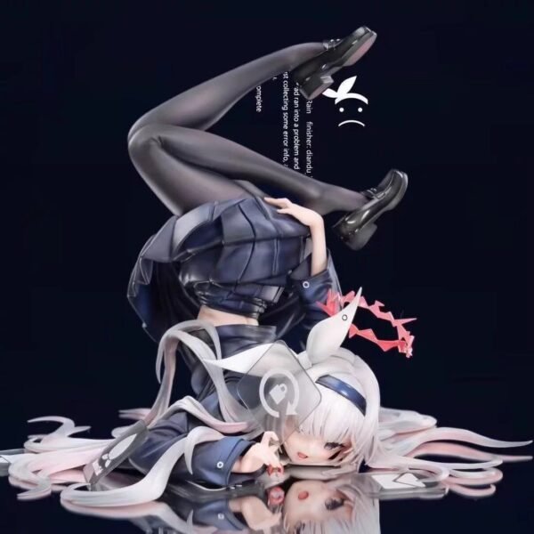 Beautiful girl Blue File Prana Rotating Lock PVC&ABS Painted Finished Product Anime 2D Figure, 24CM Tall - Image 5