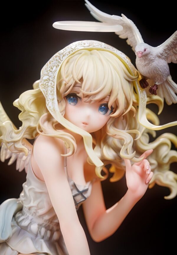 Beautiful 2girl and little angel Eryl PVC & ABS painted finished product goods figure ornament. It can be placed on the table and used as a present. Sculpture height: 30CM - Image 5