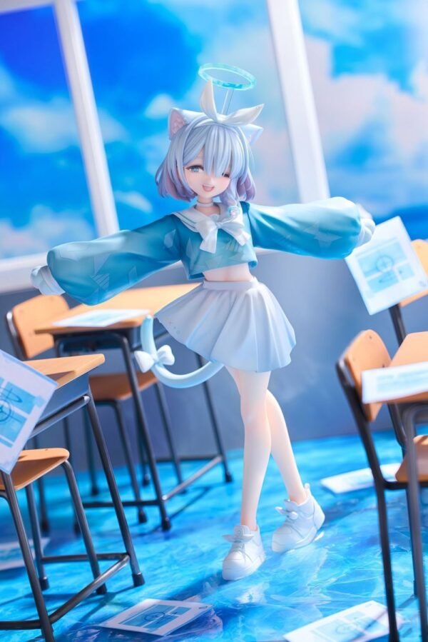 Nyan-ko's Arona PVC & ABS painted finished goods figurine ornament souvenir statue sitting on the table, 21CM tall - Image 5