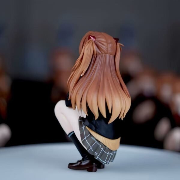 Beautiful girl, Neon Genesis Evangelion Asuka GK model, trendy collectible statue, peripheral tableware set, present, DOD hand figure, 15CM tall - Image 5