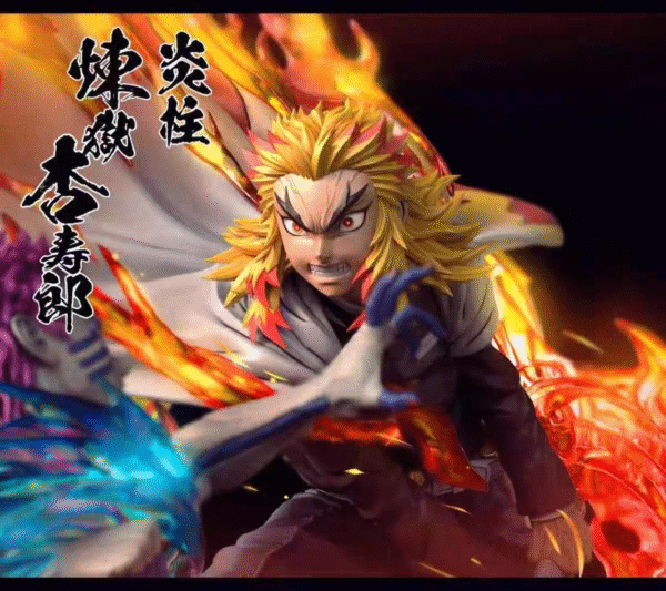 Demon Slayer: Flame Pillar, Shinobu Kocho, Upper Rank Three, Gyutaro, Handmade Statue, Size: 60cm x 72cm x 56cm - Image 5