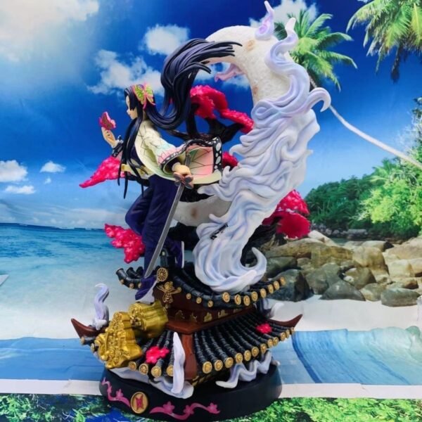 Demon Slayer GK Cube Butterfly Ninja Haruna Kanno Ceiling Statue with Light-Up Feature Boxed Handmade Model 40cm tall - Image 5