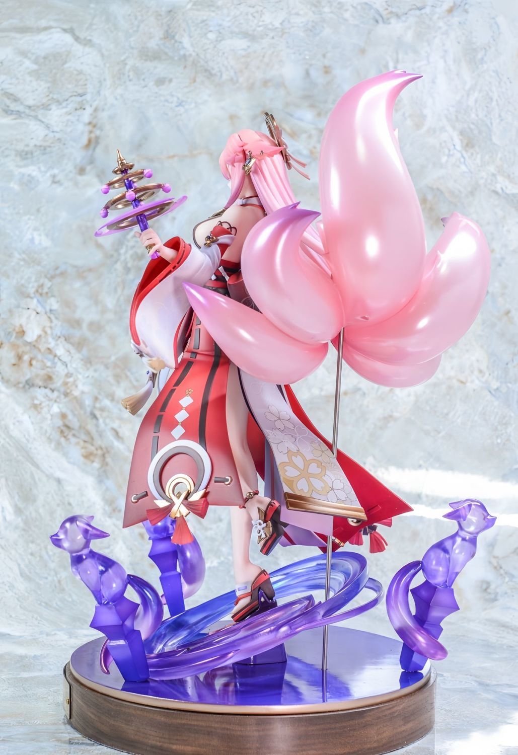 Genshin Impact Female Yagorod Shino - Fox's True Intention PVC & ABS Painted Complete Figure Table Decoration Gift Asai Height 27CM - Image 6