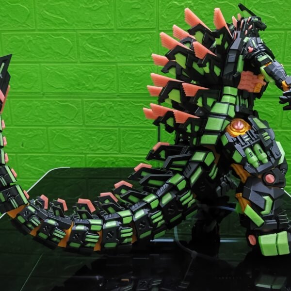 3D Printing Mecha Godzilla Lightsaber PVC Material Full-body Articulated Model, Fully Assembled, 33CM in Height, 70CM in Length - Image 6