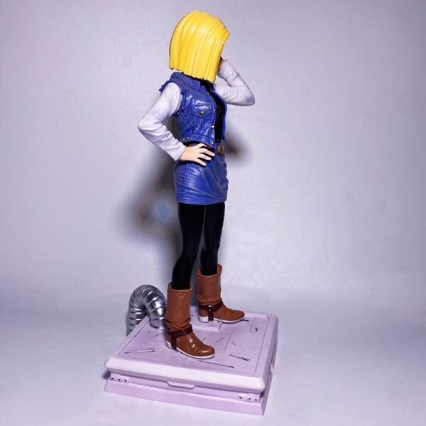 Dragon Ball CPR Android 18 Villain Series 4th Release GK Figure Model. Comes with Krillin. Double Head, Height 28cm. - Image 6