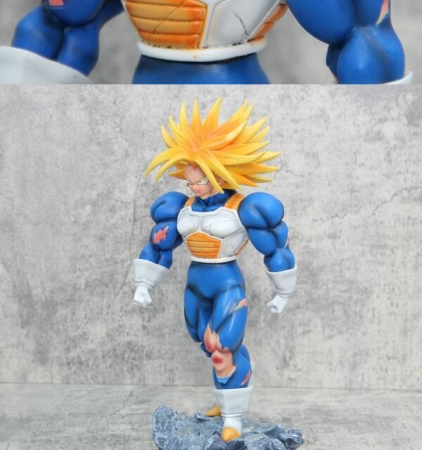 Dragon Ball Damaged Trunks White Hole Universe Suit Big Muscle Glowing Scene Model Figurine Display Statue 35cm - Image 6