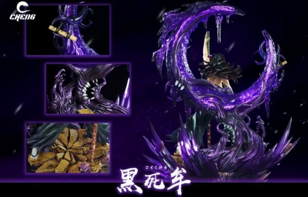 Demon Slayer Upper Rank One Kokushibo Anime Goods Figure GK Ornament Scene TOHO, Height 36CM - Image 8