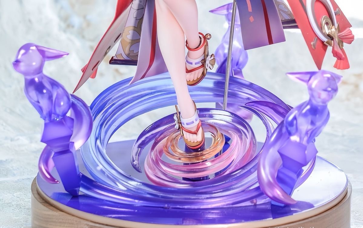 Genshin Impact Female Yagorod Shino - Fox's True Intention PVC & ABS Painted Complete Figure Table Decoration Gift Asai Height 27CM - Image 8