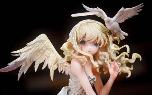 Beautiful 2girl and little angel Eryl PVC & ABS painted finished product goods figure ornament. It can be placed on the table and used as a present. Sculpture height: 30CM - Image 8