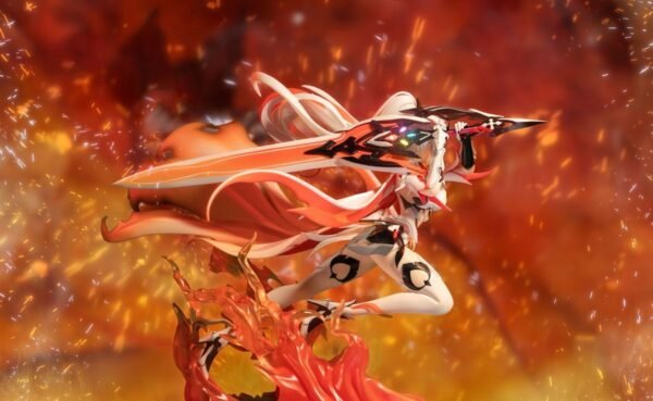 Honkai Impact 3 Flame-Maechtigkeit Herrscher Kiana Sculpture PVC&ABS Painted Finished Product Peripheral Figure Ornament Table Hanging Gift Sculpture Height 24CM - Image 10