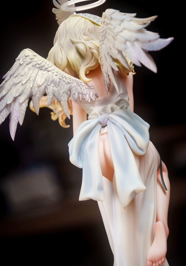 Beautiful 2girl and little angel Eryl PVC & ABS painted finished product goods figure ornament. It can be placed on the table and used as a present. Sculpture height: 30CM - Image 9