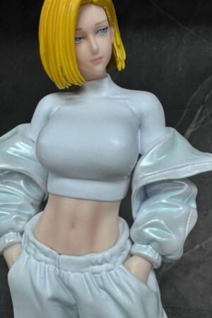 Dragon Ball Android 18 GK Handmade Model, Anime Peripheral, Cool Toy Gift, 27cm High