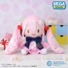 32cm Pink Hatsune Miku Sakura Cherry Hair Sitting Doll Plush