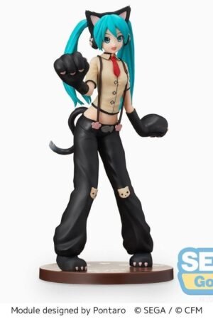 Hatsune Miku Project DIVA Arcade Future Tone SPM Figure Hatsune Miku - Kitty Cat