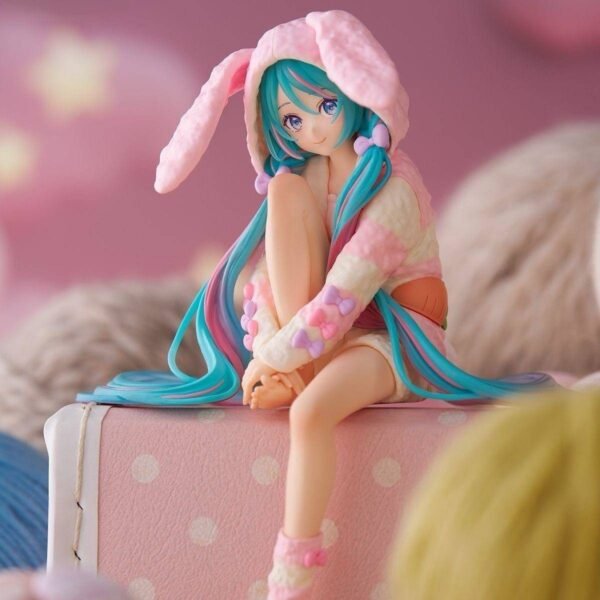 Hatsune Miku Noodle Stopper Figure - Usamimi Pajama (FuRyu) - Image 3