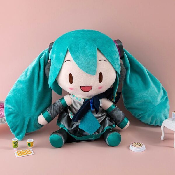 Mini Miku Plush Cute Sitting Doll - Image 7