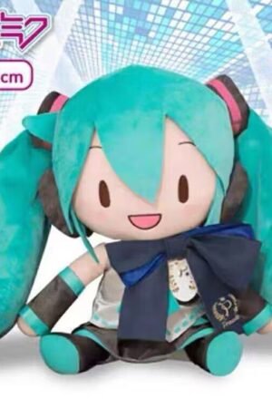 32cm Turquoise Hatsune Miku Sitting Doll Plush