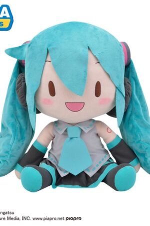 50cm Turquoise Hatsune Miku Sitting Doll Plush